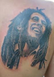 ← bob marley tattoo designs. Portrat Realistische Rucken Bob Marley Tattoo Von 46 And 2 Tattoo