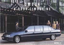 opel omega 6 door limousine 4 page brochure english text 5 1991 084013 limousine vauxhall opel