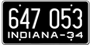Mar 10, 2020 · vehicle owners must apply for an indiana dmv license plate through the state's bureau of motor vehicles (bmv) soon after purchasing a new or used vehicle. 1934 Indiana State License Plate Embossed With Your Custom Number Custom Personalized Vanity Auto Plates Licenseplates Tv