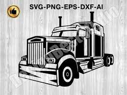 Semi Truck Truck Front View 18 Wheeler 16 Wheeler 22 Wheeler Big Truck Silhouette Svg Graphics Illustration Vector Logo Digital Clipart In 2021 Semi Trucks Big Trucks Trucks