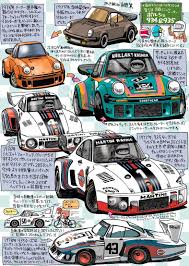 京商ミニッツレーサー ポルシェ934 395 car artwork car drawings car illustration