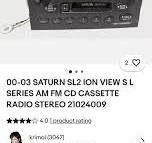 Saturn Vue Radio Compatibility with 2002 Saturn Sl Series