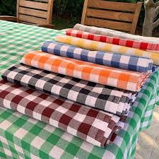 masa ortusu 160x160cm kareli siyah bonvagon