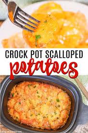This scalloped potatoes recipe is creamy, cheesy, and irresistibly delicious. Slow Cooker Scalloped Potatoes Recipe Crock Pot Cheesy Potatoes