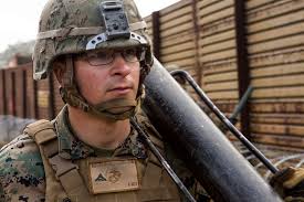 U.S. Marine Corps Lance Cpl. Peter Bishop, a combat