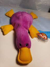 Amazon Com Ty Beanie Baby Patti Mwmt Platypus 1993 By Tkeeper Toys Games