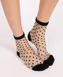 Sheer Polka Dot Socks Oysho Polka Dot Socks Cute Socks Fashion