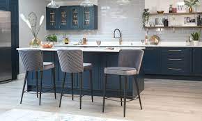 A barstool for your kitchen island can come in handy in a multitude of ways. Serena Velvet Bar Stool Grey Velvet Bar Stool Danetti