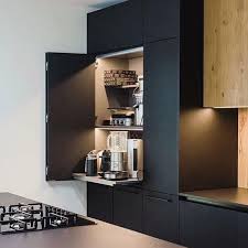 Schmidt Kjokken Drammen On Instagram Smart And Elegant Kitchen In The Colour Nano Black Designed By Sc Kitchen Renovation Black Kitchens Elegant Kitchens