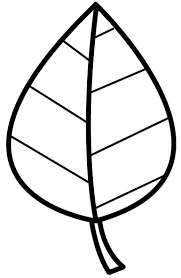 Desenhos de moldes de facas para imprimir : Molde Folha Vazada Png