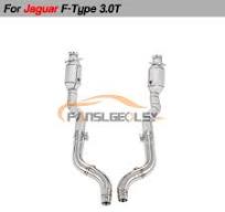 For Jaguar F-Type 3.0T Steel Downpipe Performance Exhaust System With Heat  shield and catalytic converter Headers - AliExpress