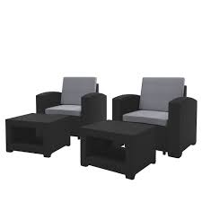 Patio chairs, club chairs, bistro chairs, folding chairs, outdoor armchairs and benches. Corliving Black Chair And Ottoman Patio Set The Home Depot Canada