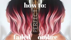 To achieve this effect, it is necessary to bleach the lower portion of your hair. How To Do The Perfect Faded Ombre Youtube