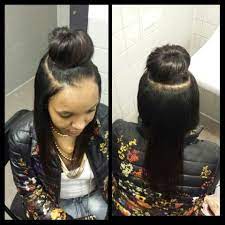 Hair Quick Weave Bun Goddess Hairstyles Hair Styles Weave Bun