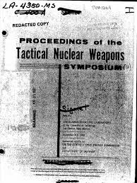 Answer to daffynition decoder answers page 16.7? Proceedings Of Tac Nuke Wpns Symposium 6sep69 Pdf Nuclear Weapons Weapons Of Mass Destruction