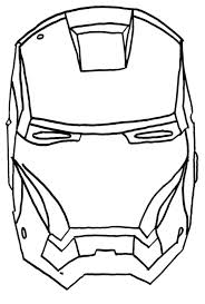 Rotring pencil and corel painter iron man helmet. Cartoon Iron Man Face Drawing