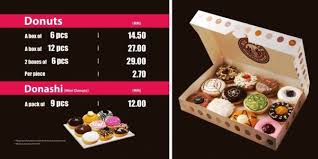 Beautiful donuts menu for digital signage. Big Apple Temerloh Mall Donuts Coffee In Temerloh