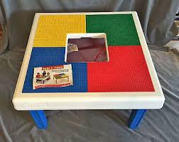 Table Toys Play Table And Storage For Lego Mega Blocks Kids Activity Table Kids Activity Table Play Table Lego Play Table