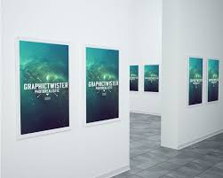 Museum Mockup Psd Poster Mockup Design Mockup Psd