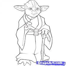 Step 12 How To Draw Yoda Star Wars Drawings Yoda Drawing Star Wars Colors
