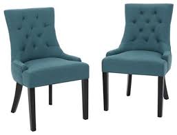 Shop our accent chair set of 2 selection from the world's finest dealers on 1stdibs. Gdf Studio Stacy Fabric Diamond Tufted Back Dining Chairs Set Of 2 Midcentury Dining Chairs By Gdfstudio Houzz