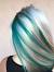 Dirty Blonde Hair With Teal Tips