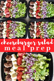 Cheeseburger Salad Meal Prep Salad Meal Prep Low Carb Meal Prep Work Meals