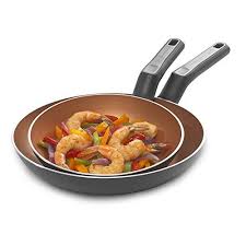 Black Decker 83374 2 Piece Durable Fry Pan Set 8 Fry Pan Set Black Decker Fries