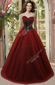 Pretty Red Black Ball Gowns Google Search Black Wedding Dresses Red Wedding Gowns Gothic Wedding Dress