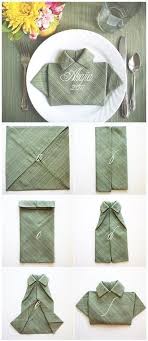 T Shirt Napkin Folding Comment Plier Des Serviettes Pliage Serviette Pliage Serviette Facile