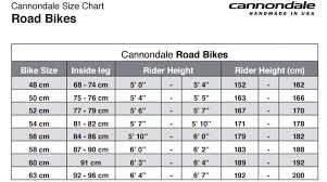 Cannondale Bike Size Chart New Cannondale Supersix Evo W 105