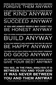 Mother Teresa S Do It Anyway Poem Available By Geneswensenstudio 11 00 Mother Teresa Quotes Motivational Quote Posters Quote Posters