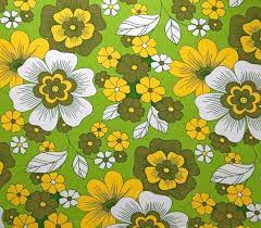 Passion shouldn't cost a fortune. Retro Vintage 70s Floral Fabric Retro Prints Retro Fabric Retro