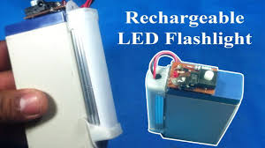 How To Make Rechargeable Led Emergency Light At Home Rechargeable Led Emergency Lighting Led Flashlight Led
