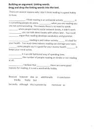Building An Argument 2 Worksheet