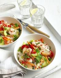 Salade Thai Aux Crevettes La Recette Recette Cuisine Asiatique Recette Asiatique Salade Thai