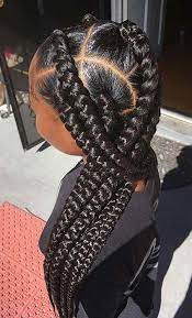 Jumbo Triangle Box Braids Besthairforboxbraids Box Braids Styling Hair Styles Braids For Black Hair
