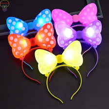 China Bowknot Led Flash Light Dressup Blinking Hairband Headband Hair Decor China Led Hairband And Led Headband Price