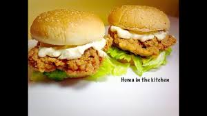 How to assemble zinger burger: Kfc Style Zinger Burger Recipe Copycat Kfc Recipe Crispy Chicken Burger Huma In The Kitchen Youtube