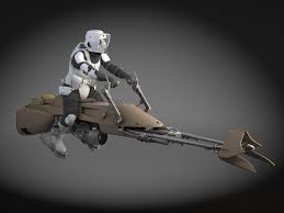 3d Model Star Wars Scout Star Wars Vehicles Speeder Bike Star Wars