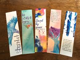 Watercolored Bible Verse Bookmarks Set Of 5 Christian Gift Scripture Bookmark Set Creative Bookmarks Bookmark Craft Bible Bookmark