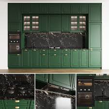 Modern Kitchenbodbyn Green 3d Model Bodbyn Ikea Bodbyn Kitchen Modern Kitchen