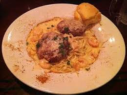 New Orleans Crab Cakes With Shrimp Alfredo Sauce Over Angel Hair Pasta Food Dishes Foodie Recipes Shrimp Alfredo Recipe