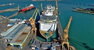 Dry docks are used for the construction, maintenance, and repair of ships, boats, and other watercraft. One Of World S Largest Cruise Ships Enters Dry Dock