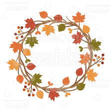 Autumn Wreath Svg Cuttable Clipart Cut File For Silhouette Cricut