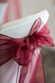 lovely burgundy chair sash wedding chair decorations wedding reception chairs wedding chair sashes