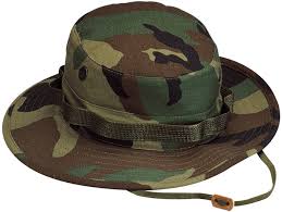 Woodland Camouflage Military Wide Brim Boonie Hat