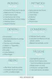 Die mieter reinigen im rahmen einer hausordnung das treppenhaus selbst. Putzplan Mein Wochentlicher Plan Fur Ein Sauberes Zuhause Relleomein Wochentlicher Putzplan Putzplan Reinigungsplan