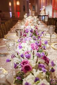 Head Table Purple Floral Table Runner Pink Wedding Centerpieces Wedding Centerpieces Wedding Reception Centerpieces