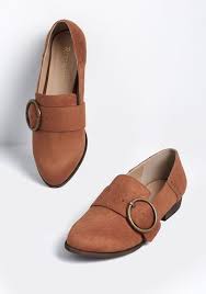 Women S Shoes Cute Retro Modern Styles Modcloth Buckle Loafers Faux Leather Heels Faux Suede